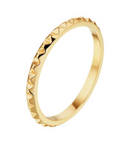 Goud aanschuif ring piramide mt 17¥ - 3201075
