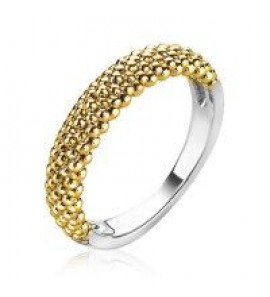Zinzi zlv. ring bolletjes 4.5 nn geel verguld mt. 56 - 3201088
