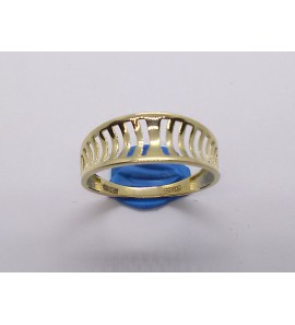 Goud dames ring opengewerkt 7 mm mt. 17 - 3220385