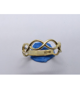 Goud dames ring fantasie mt. 17 - 3220397