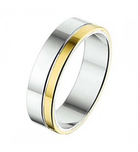 Amorio ring zilver met goud AL762-6 - 3224019