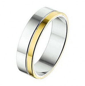 Amorio ring zilver met goud AL762-6 - 3224019