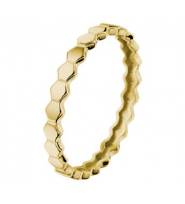 Goud aanschuif ring zeshoeken mt 17¼ - 3201194