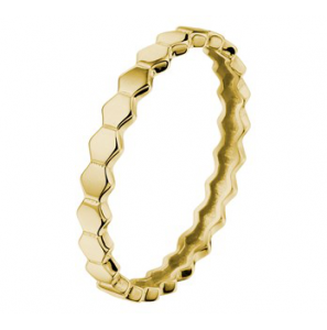 Goud aanschuif ring zeshoeken mt 17¼ - 3201194