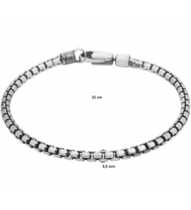 Zilver armband oxi venetiaans 3,5 mm 21 cm - 3201202