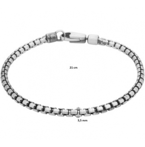 Zilver armband oxi venetiaans 3,5 mm 21 cm - 3201202