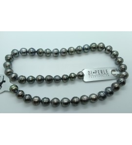 Di-Perle collier Tahiti barok zwart 8-12 mm 40 cm - 3201243