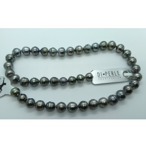 Di-Perle collier Tahiti barok zwart 8-12 mm 40 cm - 3201243