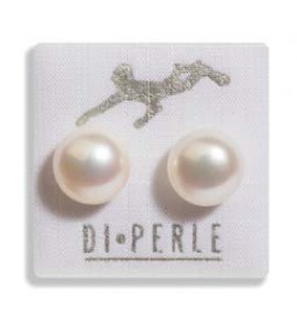 Di Perle oorknop met zoetwater parel wit 10-11 mm - 3201270