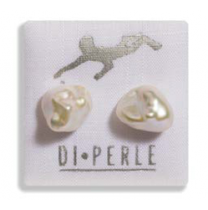Di Perle oorknop met zoetwater parel Kashi wit 9-10 mm - 3201271