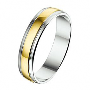 Amorio ring zilver met goud AL750-5 - 3224015