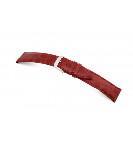Happel Lederband Bahia 14mm bordeaux met crocoprint XL - 3224100