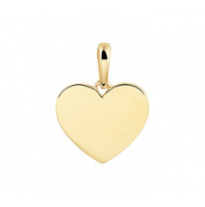 Goud graveer hanger hart 10 mm - 3201390
