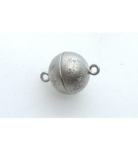 Zilver RH magneet sluiting 10 mm Milkyway mat - 3201407