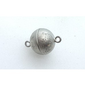 Zilver RH magneet sluiting 10 mm Milkyway mat - 3201407