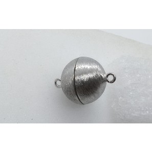 Zilver RH magneet sluiting 12 mm gemateerd - 3201409