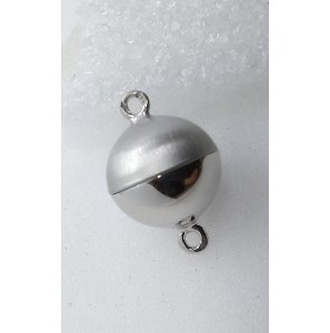 Zilver RH magneet sluiting 10 mm mat/glad - 3201410