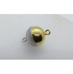 Zilver RH/GV magneet sluiting 10 mm mat/glad - 3201411