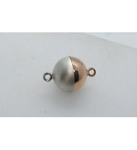 Zilver RH/RV magneet sluiting 10 mm mat/glad - 3201412