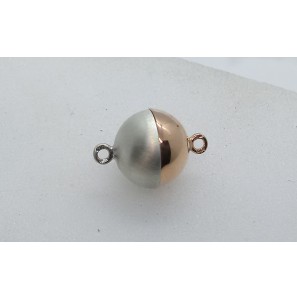 Zilver RH/RV magneet sluiting 10 mm mat/glad - 3201412