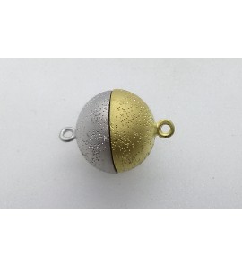 Zilver RH/GV magneet sluiting 12 mm mat - 3201413