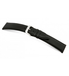 Happel Lederband Arezzo 20 mm zwart, glad - 3182196