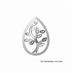 My iMenso Goccia (25mm) insignia "tree of life" fantasy cz - 3201439