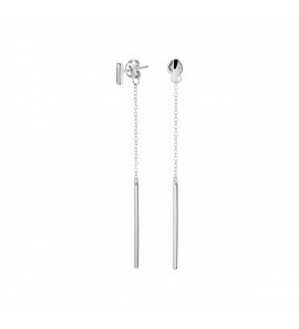 Zilver RH oorhanger anker met staafje - 3201463