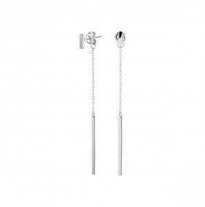 Zilver RH oorhanger anker met staafje - 3201463
