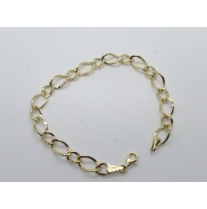 Goud armband fant schakels 19 cm - 3201521
