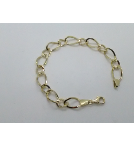 Goud armband fant schakels 19 cm - 3201524
