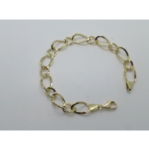 Goud armband fant schakels 19 cm - 3201524