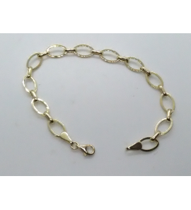 Goud armband fant schakels 19 cm - 3201522