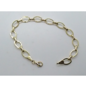 Goud armband fant schakels 19 cm - 3201522