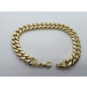 Goud armband gourmette 9.5 mm 20,5 cm - 3201527