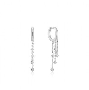 Ania Haie Sparkle Cascade Huggie Hoop Earrings M - 3201557