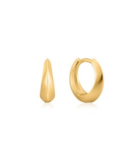 Ania Haie Gle Spike Huggie Hoop Earrings S GP - 3201564