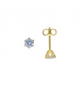 Jackie Oorstekers Chaton Topaas 3 mm 585 - 3201638