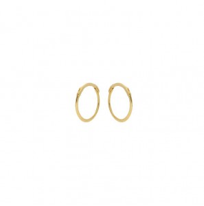 Jackie Klap-oorring Glad 10 mm 585 - 3201626