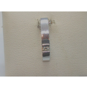 Goud hanger wit met diam/bril 0.05 crt - 3093473