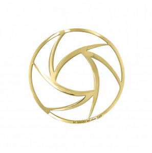 MY iMenso "Curve Lines" cover 33 mm insignia (925/gold-plated) - 3201804