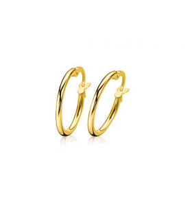 ZINZI Gold oorringen ronde buis 17,5x1,5 mm - 3202010