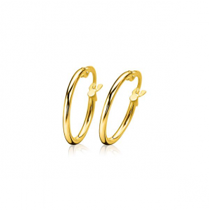 ZINZI Gold oorringen ronde buis 17,5x1,5 mm - 3202010