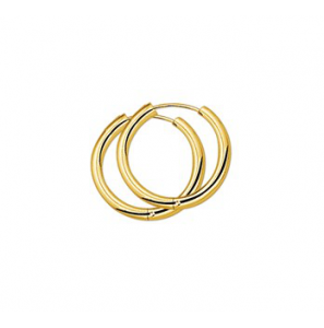 Goud klap-oorringen 2.5 x 20 mm - 3201881