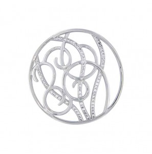 MY iMenso "Seagrass" fantasy cz 33 mm insignia (925/rhod-plated) - 3201889