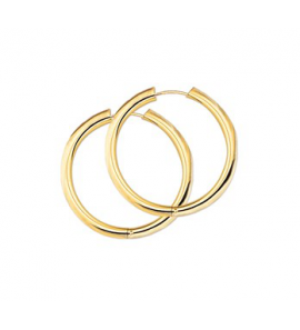 Goud klap-oorringen 3 x 26 mm - 3201880