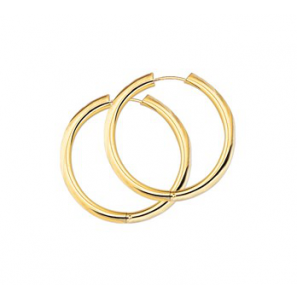 Goud klap-oorringen 3 x 26 mm - 3201880