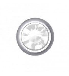 Prik-oorknop rond 2.8 mm zirkonia wit - 3201905