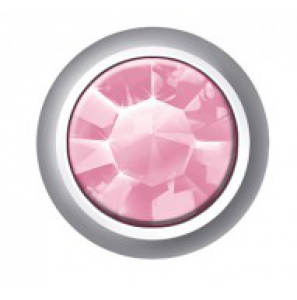 Prik-oorknop bol zirkonia rosé 4 mm - 3201908