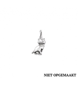 Zilveren hanger/bedel RH poes - 3160651